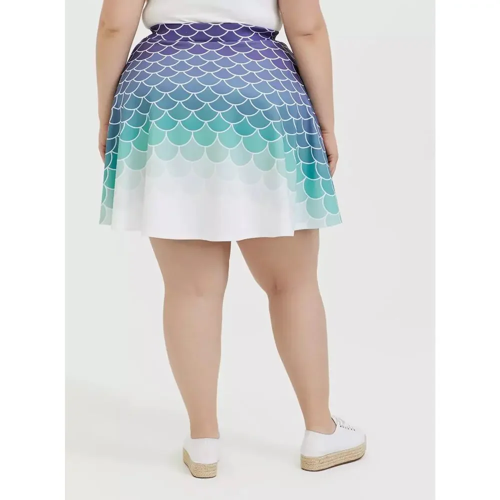 Torrid 3 (3X) Disney Little Mermaid Ariel Scuba Scale‎ Cosplay Costume Skirt